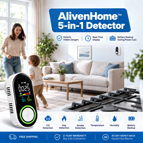 AlivenHome™ 5-in-1 Detector