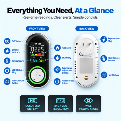 AlivenHome™ 5-in-1 Detector